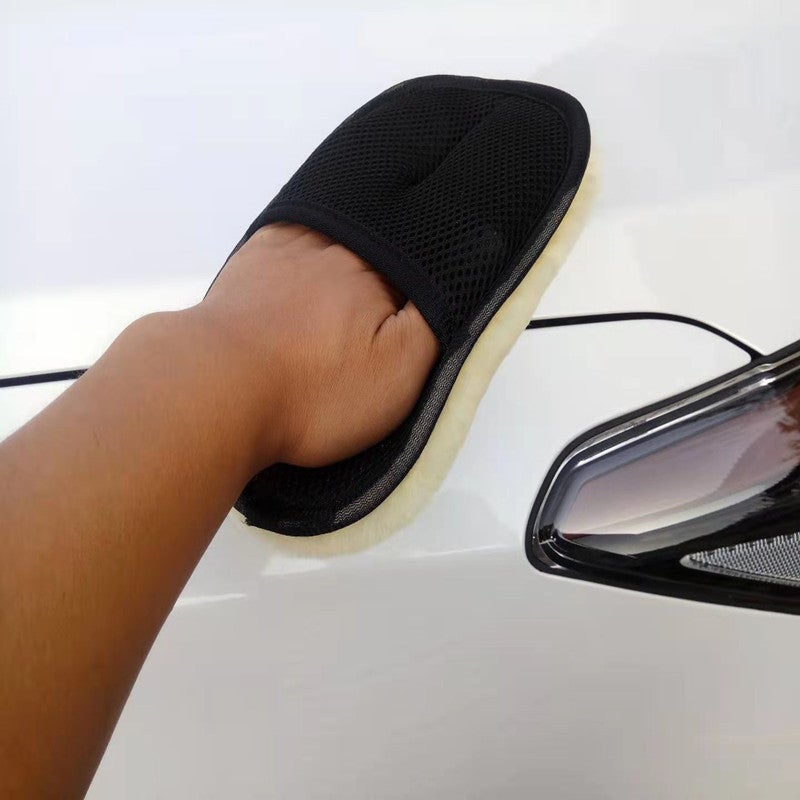 Xin Snobbish Thickened Chenille Car Wash Gloves Coral Fleece Foaming Gloves Long Fleece Single-Sided Double-Sided Car Wipe Gloves - Image 1