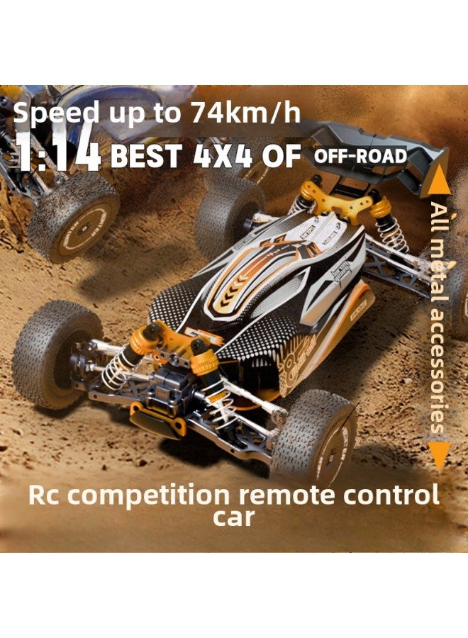Product RC1:14 Full Scale Brushless Four-wheel Drive Remote Control High-speed Off-road Vehicle 2.4G Drift Car Boy Electric Toy-Color:Blue And White (brushless Version)-Scale:1:14  - Image 2