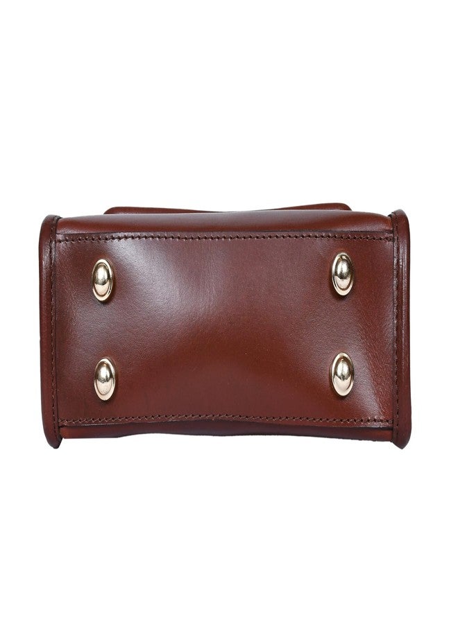 Celtic Premium Leather Top-Handle Handbag with Flap Closure - Image 5