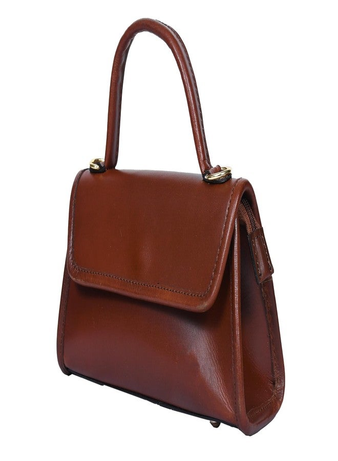Celtic Premium Leather Top-Handle Handbag with Flap Closure - Image 4