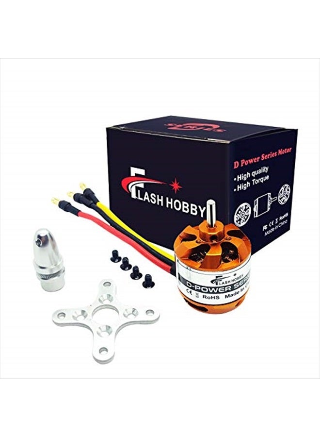 FLASH HOBBY D2826 Brushless Motor 2200KV Outrunner Motor for RC Aircraft Plane Multicopter Drone Fixed Wing Helicopter - Image 1