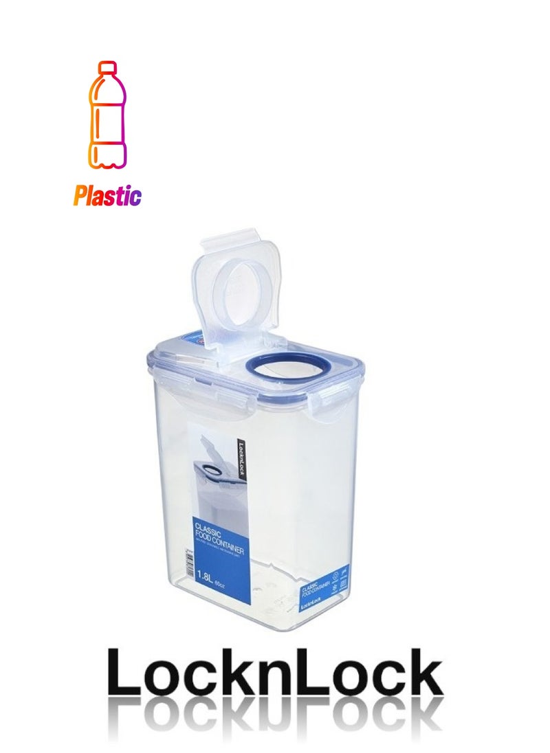 LOCK & LOCK - LocknLock 1.8L  Rectangular  Airtight Food Storage  with Flip Lid - BPA-Free, Microwave, Freezer, and Dishwasher Safe - Image 1