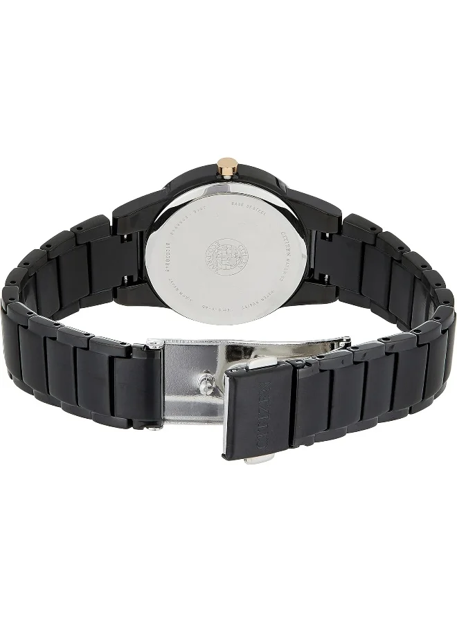 CITIZEN Citizen Women Black Dial Stainless Steel Band Watch - GA1055-57F