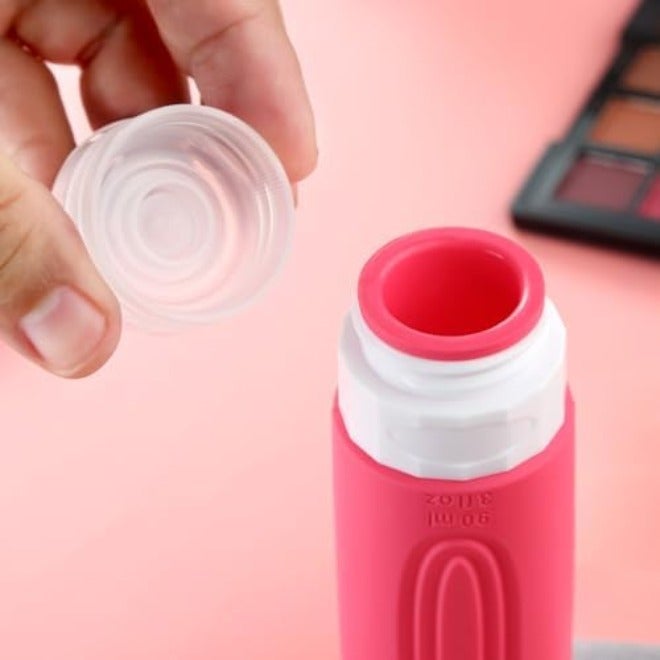 Mrsdry Travel Bottles for Toiletries, Tsa Approved 3oz Travel Size Containers BPA Free Leak Proof Refillable Liquid Silicone Squeezable Travel Accessories for Shampoo Conditioner Lotion (4 Pack) - Image 5