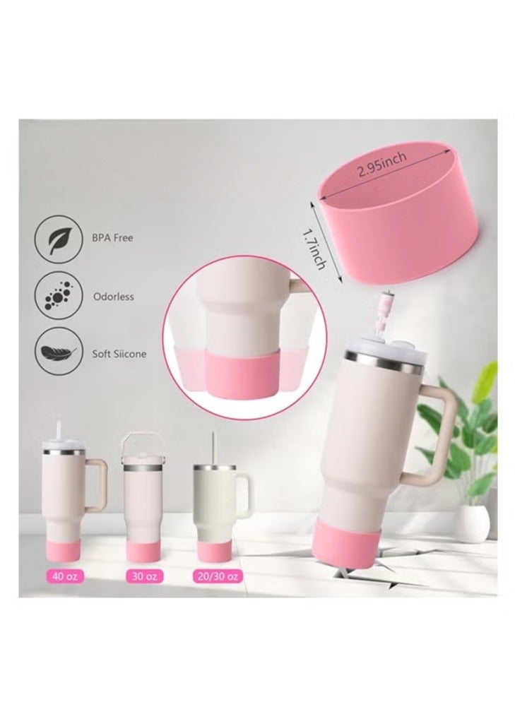 7 Pcs Cup Accessory Including Water Bottle Handle Strap, Silicone Cup Sleeve, Lipstick Holder, Key Chain Charms, Handle Charms, And Straw Topper Accessories For 40oz/30oz Cup - Image 4