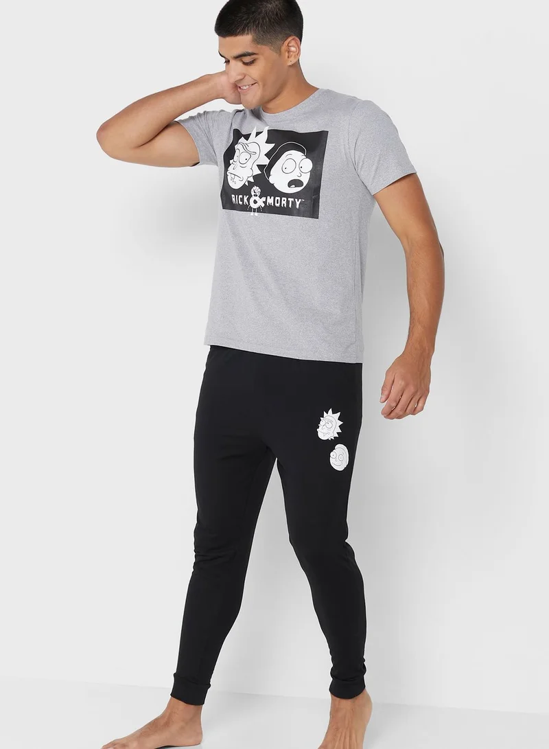 Warner Bros Rick & Morty Sustainable Pyjama Set