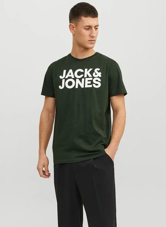 JACK & JONES Logo Print Regular Fit T-Shirt