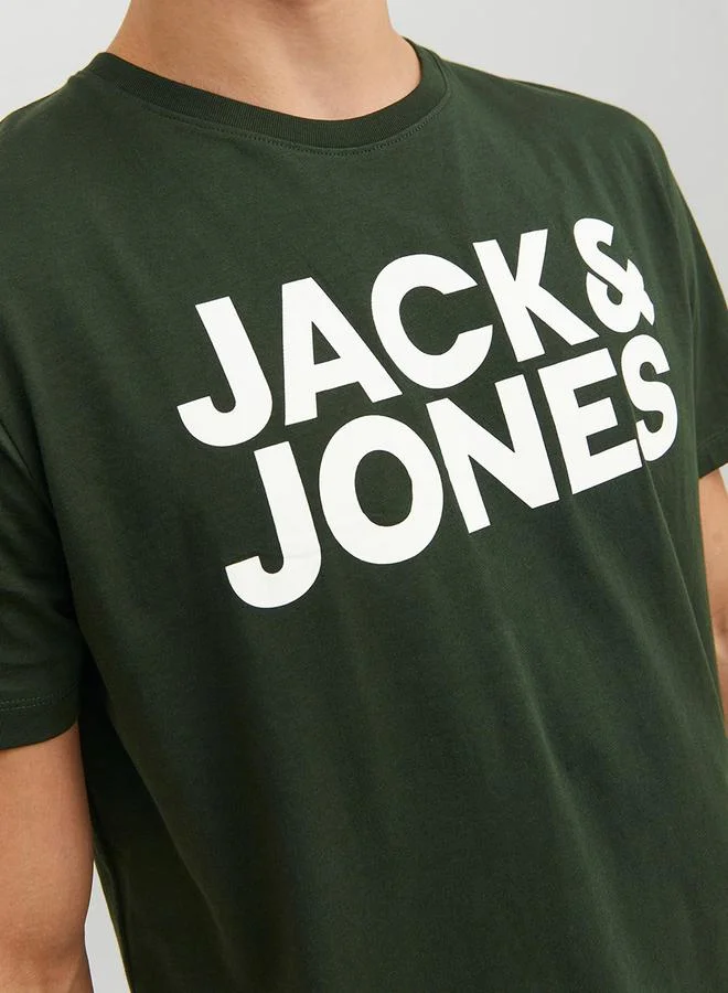 JACK & JONES Logo Print Regular Fit T-Shirt