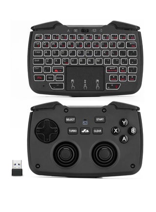 RK707 Mini Keyboard and Mouse Combo with Trackpad Media Keyboard Mouse with Game Controller 62-Key Rechargeable Backlit Turbo Vibration for PC Raspberry pi2 Android TV Google TV - pzsku/Z0D99D7FDDE72F697C8A8Z/45/_/1723270476/828dfc1f-e5ba-4be0-9bf9-d1f1d0c68d91