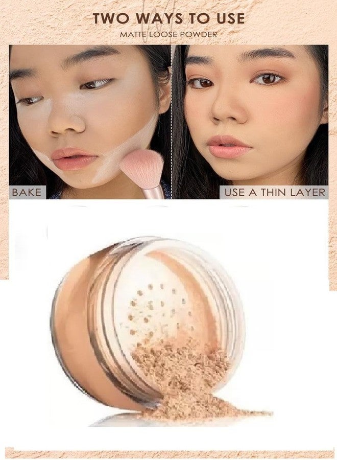 Veoni Belle Professional Set of 2 Glitter Eyeshadow Loose HD Holographic Glitter Eyeshadow Pigment Mettalic Glitter Sparkling Gliter Powder (Dark Pink & Copper) - Image 3