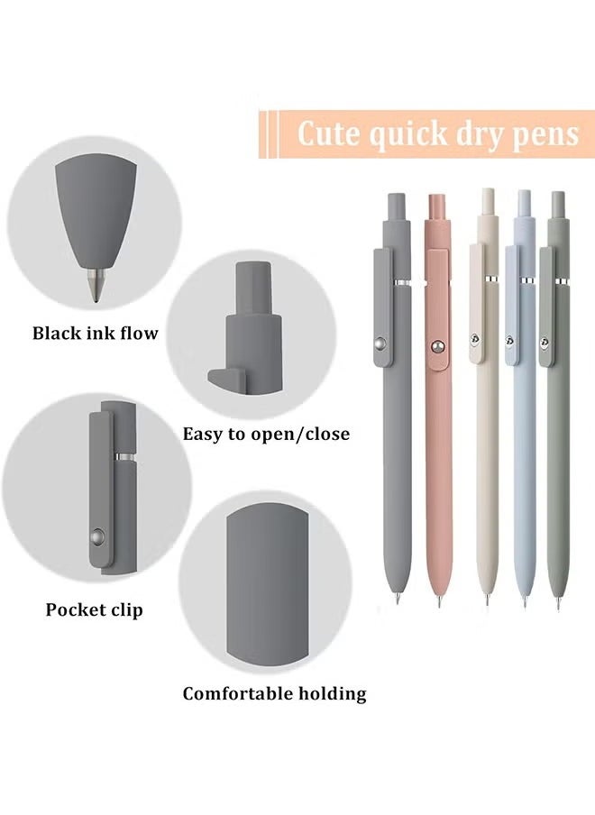 Gel Pen, 0.5mm Premium Gel Rollerball Pen, Cute and Beautiful Black Ink Pen for Women, Preppy Essentials Smooth Writing Stationery Study Nursing Office School Drawing Supplies - pzsku/Z0D99ECF35420E730A50AZ/45/_/1736389323/b68a00fa-c81b-4794-a16b-a76b67e5a081