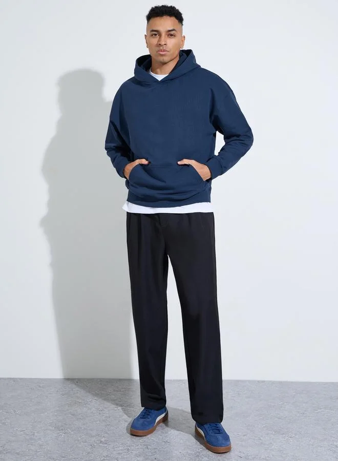 Styli Back Cafe Vibe Heavy Oversized Hoodie