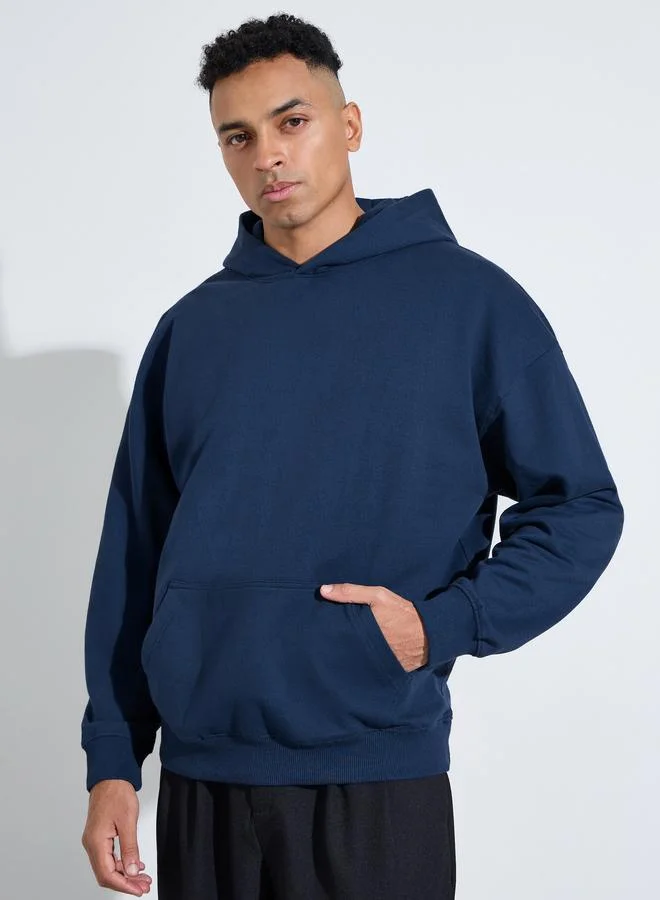 Styli Back Cafe Vibe Heavy Oversized Hoodie