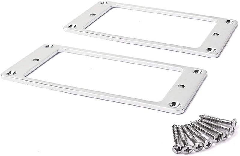 klarako 2pcs Pickup Mounting Ring for LP Electric Guitars, Chrome, as described - Image 5