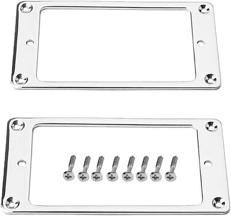 klarako 2pcs Pickup Mounting Ring for LP Electric Guitars, Chrome, as described - Image 3
