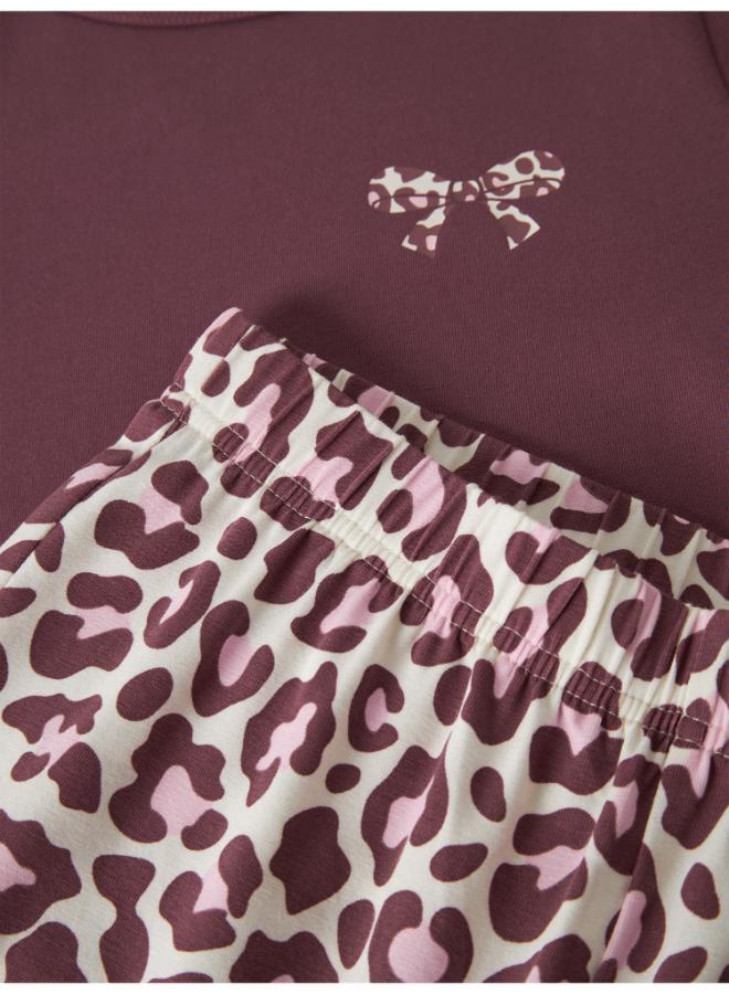 NAME IT Kids Leopard Print Nightwear Set - Image 4