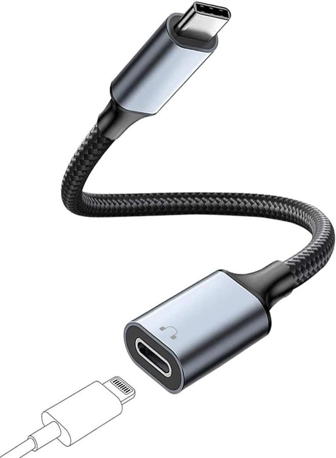 LecLooc USB C to Lightning Audio Adapter Cable USB Type C Male to Lightning HiFi Audio Female Headphones Converter Fit with iPhone 16 15, iPad Pro/Air, Macbook, Galaxy S23 S22, Pixel 7 6 (Not for Charge&Data) - Image 1
