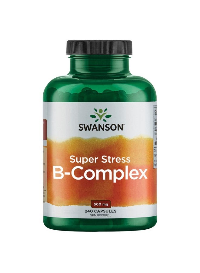 SWANSON Super Stress Bcomplex Vitamin Supplement Formula For Healthy Energy Levels (240 Capsules) - Image 1