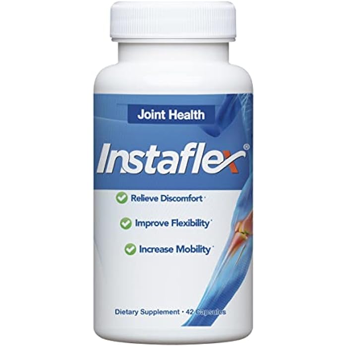 Instaflex Joint Support Supplement for Men and Women - Glucosamine, MSM, White Willow, Turmeric, Ginger, Cayenne, Hyaluronic Acid - 42 Capsules - Image 1