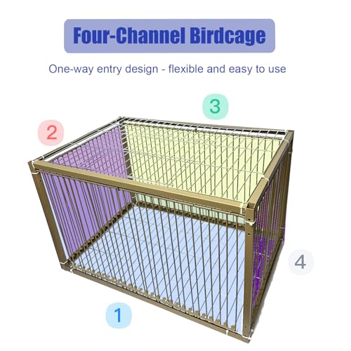 WEIYOONS 15" H Chicken Pigeon Trap Cage Birdcage Small Animal Trap Cage with Escape-Proof Design for Bird Turkey Duck Dove (23.6" L x 15.7" W x 15.7" H) - Image 4
