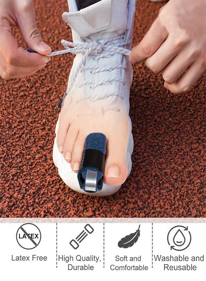 RAWAID 1 Pair Toe Splint Broken Toe Brace Toe Straightener for Hammer Toe, Curled Toe, Big Toe, Women Men Broken Toe Support Toe Wraps - Image 4