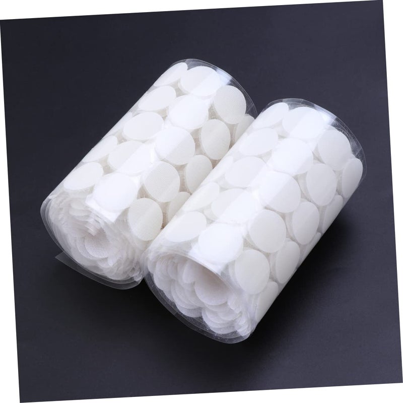 5 Sets Medium Wall Traceless Adhesive Tape Loop And Hook 900 Pieces Round Circular - Image 5