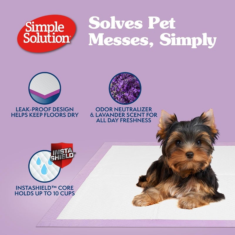 Simple Solution Dog Training Pads Lavender - 100 - Image 5
