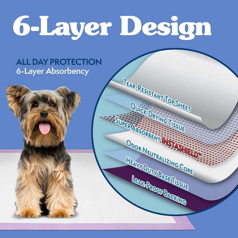 Simple Solution Dog Training Pads Lavender - 100 - Image 2