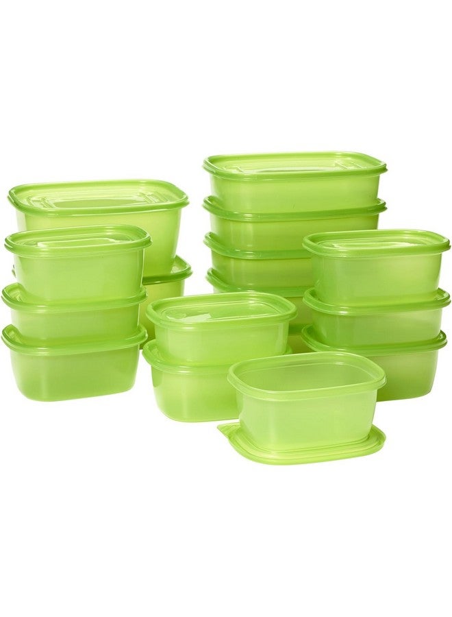 Debbie Meyer GreenBoxes 32 Piece Set - Keeps Fruits, Vegetables, Baked Goods and Snacks Fresh Longer, Reusable, BPA Free, Microwave and Dishwasher Safe, Made in USA - Image 1