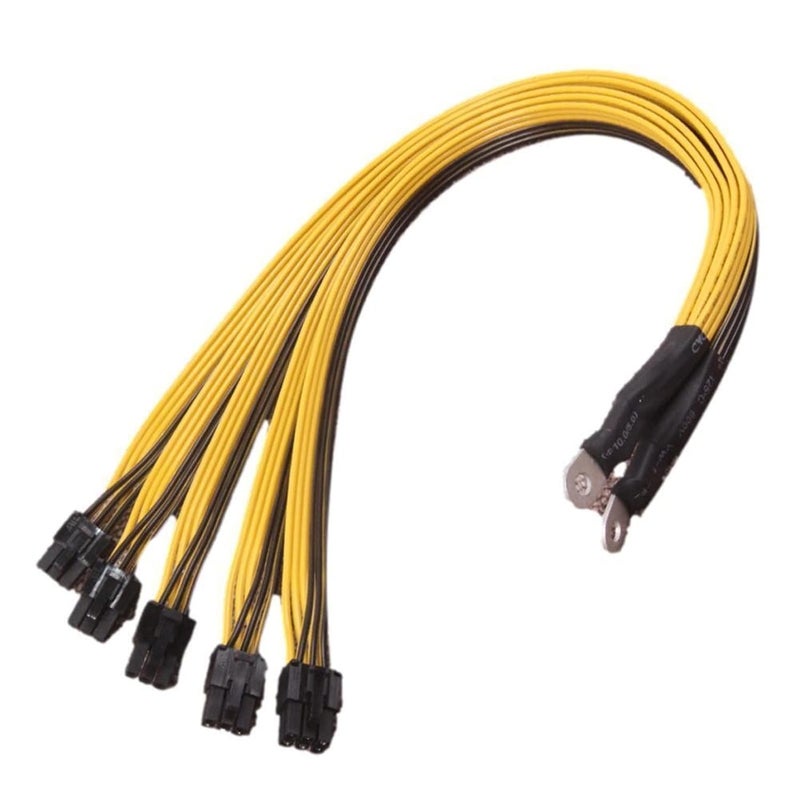 1Pcs 40cm 6 Pin Connector Server Power Supply Cable PCIe Express for P3 S7 S9 S11 Bitmain Miner Machine Support Miner PSU Cable - Image 1