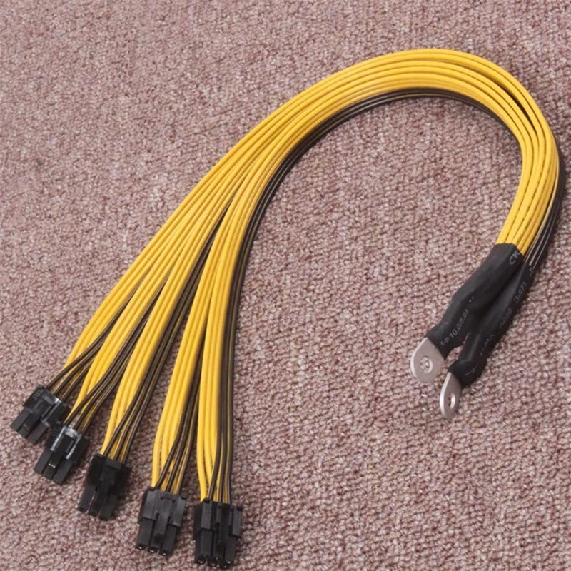 1Pcs 40cm 6 Pin Connector Server Power Supply Cable PCIe Express for P3 S7 S9 S11 Bitmain Miner Machine Support Miner PSU Cable - Image 3