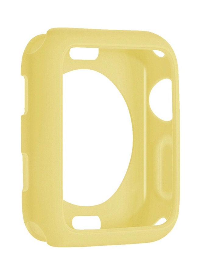 NIBEMINENT Protection Case Cover For Apple Watch Series1/2/3 42mm Yellow - Image 1