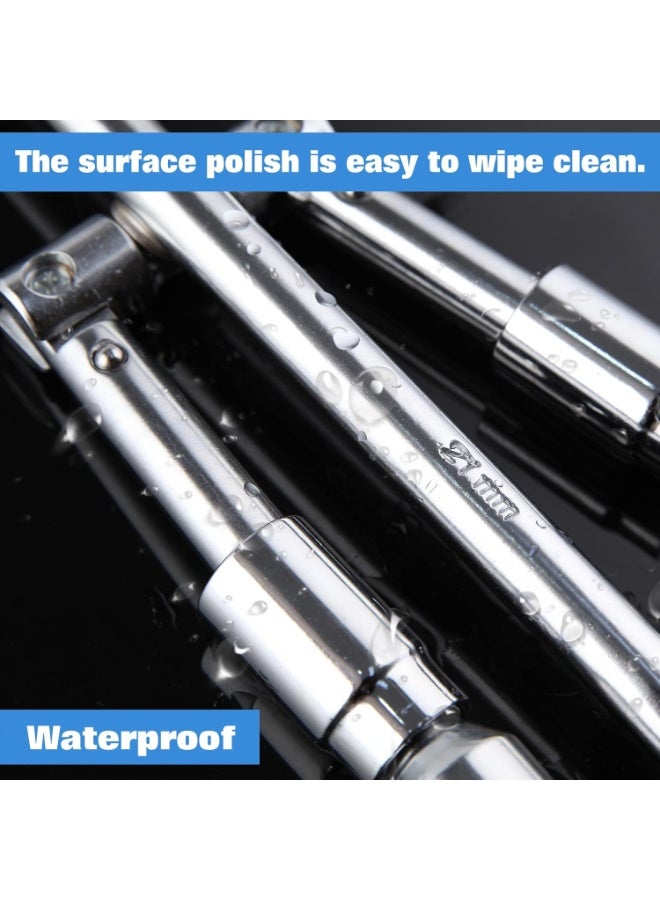 Foldable 4-Way Lug Wrench – Heavy-Duty Sliding Cross Tire Tool Compatible with All Wheels, 14-Inch Iron Wrench for Cars & Trucks (11/16 Inch) - Image 5