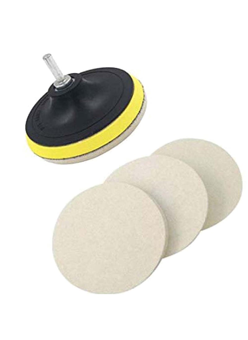 DIY Crafts DIY Crafts 1 Pc, 7" inch Felt Pad Only, Only Wool Felt Pad For Polishing Drill Buffing Felt Pads Waxing Sealing Glaze Finishing Glass S (1 Pc, 7" inch Felt Pad Only)  - Image 4
