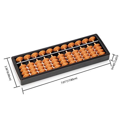 Black long Di fang Digital Standard Abacus-17.8 cm-Professional 11-Column Soroban Calculator (Functional and Educational Tool) - Image 3