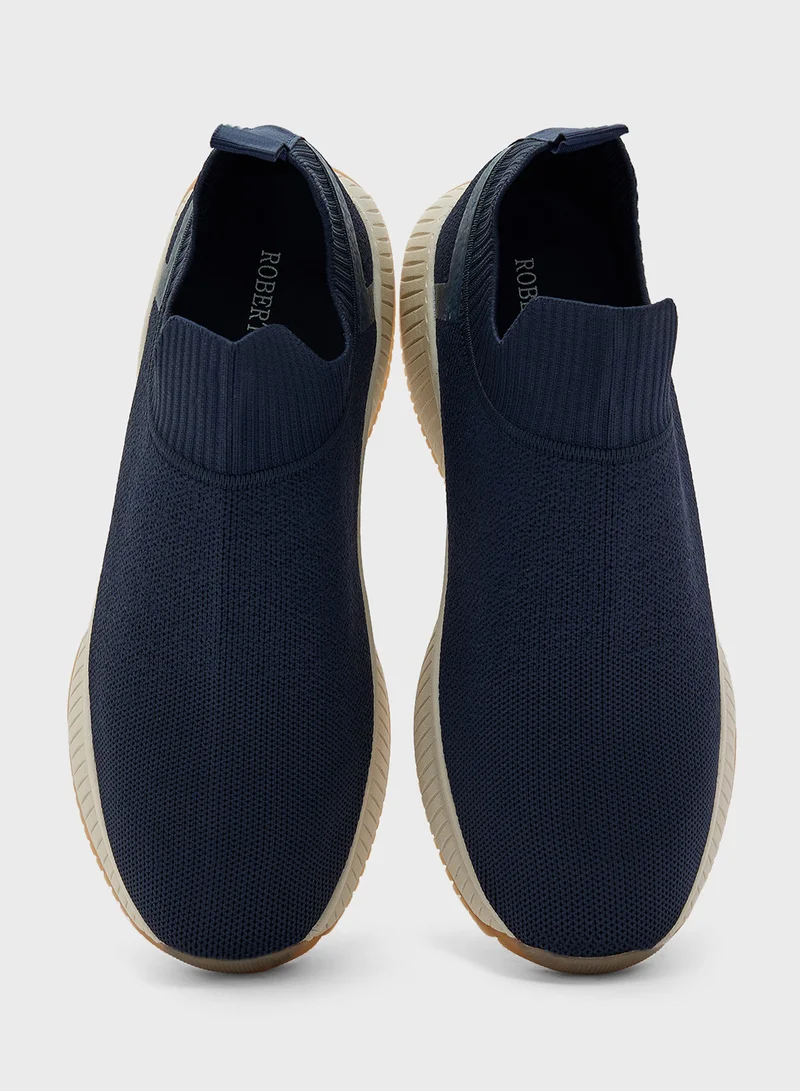 Robert Wood Knitted Slip Ons