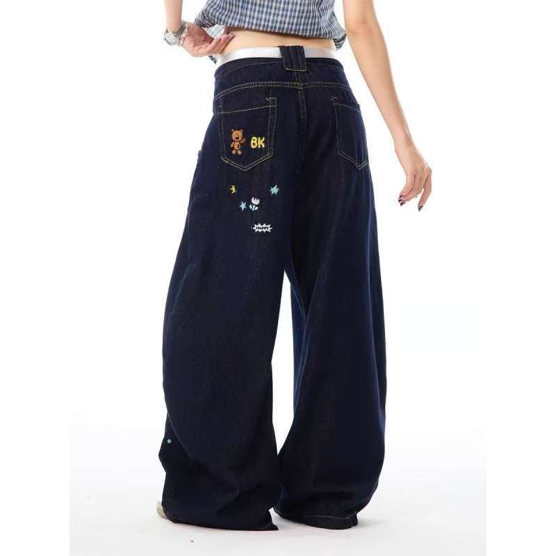 Unisex Casual Daily Denim Jeans - Image 2