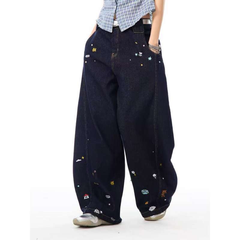Unisex Casual Daily Denim Jeans - Image 1