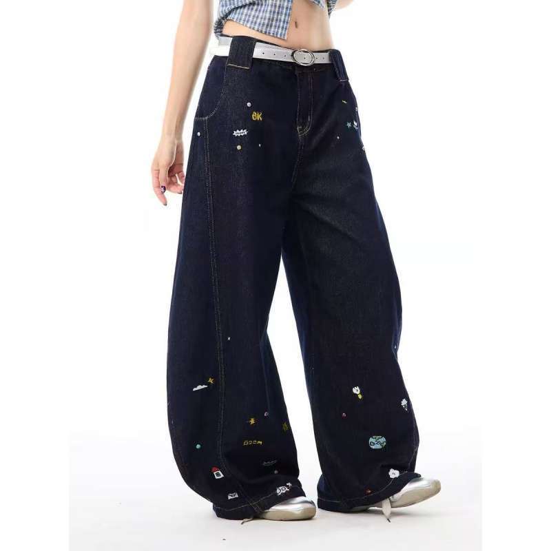 Unisex Casual Daily Denim Jeans - Image 4