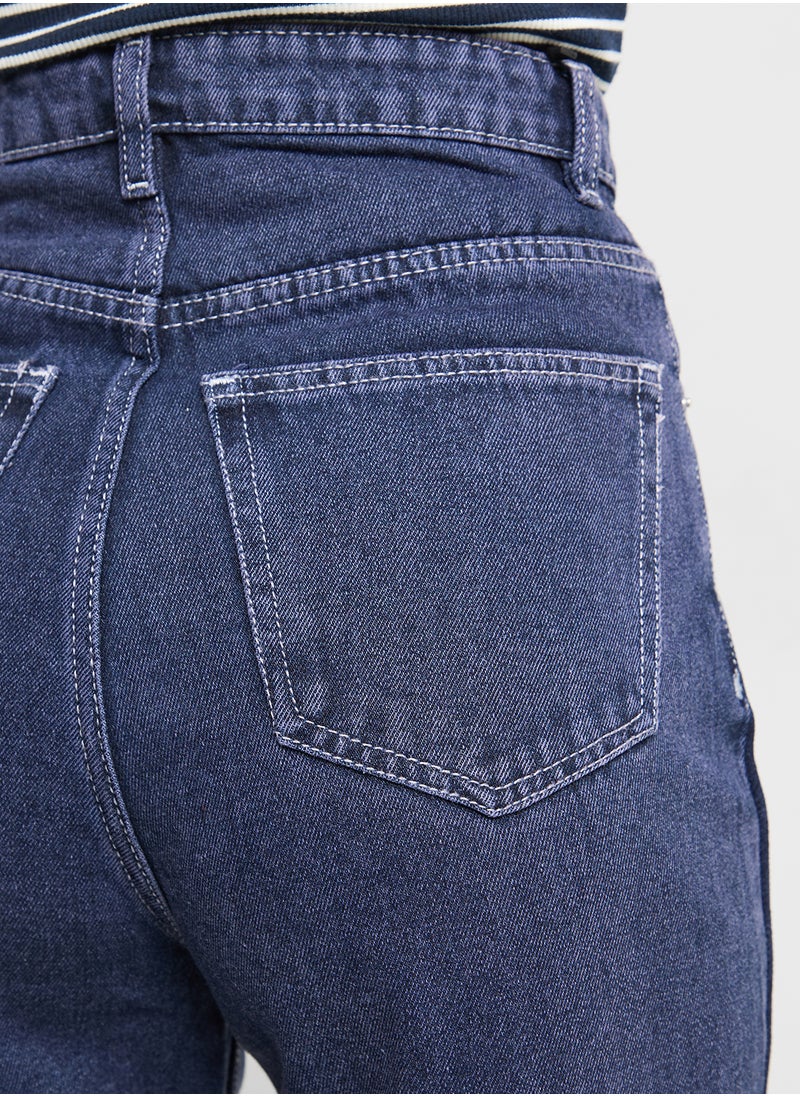 Ginger Mid Rise Wide Leg Jeans  - Image 5