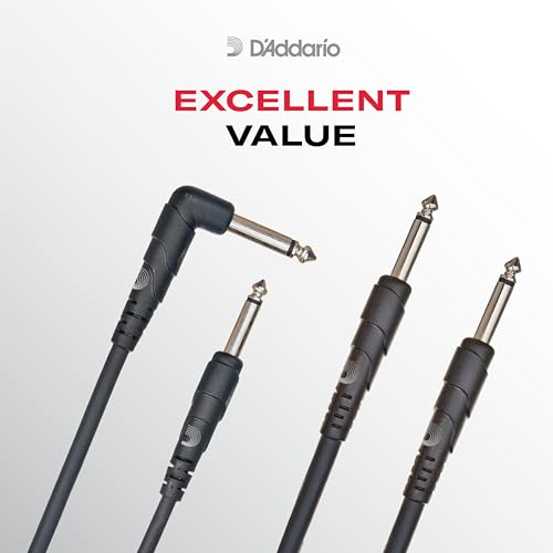 Planet Waves D'Addario Guitar Cable - Guitar Patch Cable - Instrument Cable - Guitar Accessories - Classic Series Cable - 1 Foot/0.30 Meters - Straight End - 1 Pack - Image 3