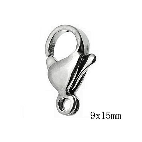 iloveDIYbeads 40 Piece Grade A 304 Stainless Steel Lobster Clasps Claw Clasps for Bracelet Necklace Jewelry Making Findings (9x15mm-8883) - Image 2