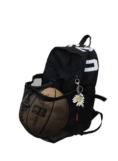 Generic Basketball Backpack, Youth Football Bag,  Large Sports Bag With Ball Compartment for Men Women Boys Girls, Basketball, Soccer, Volleyball, Rugby Unisex Sports Backpack (Black)  - Image 1