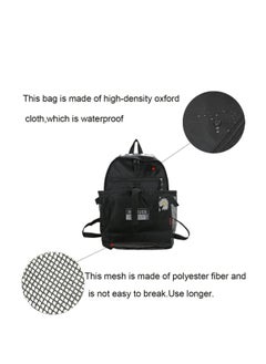 Generic Basketball Backpack, Youth Football Bag,  Large Sports Bag With Ball Compartment for Men Women Boys Girls, Basketball, Soccer, Volleyball, Rugby Unisex Sports Backpack (Black)  - Image 2