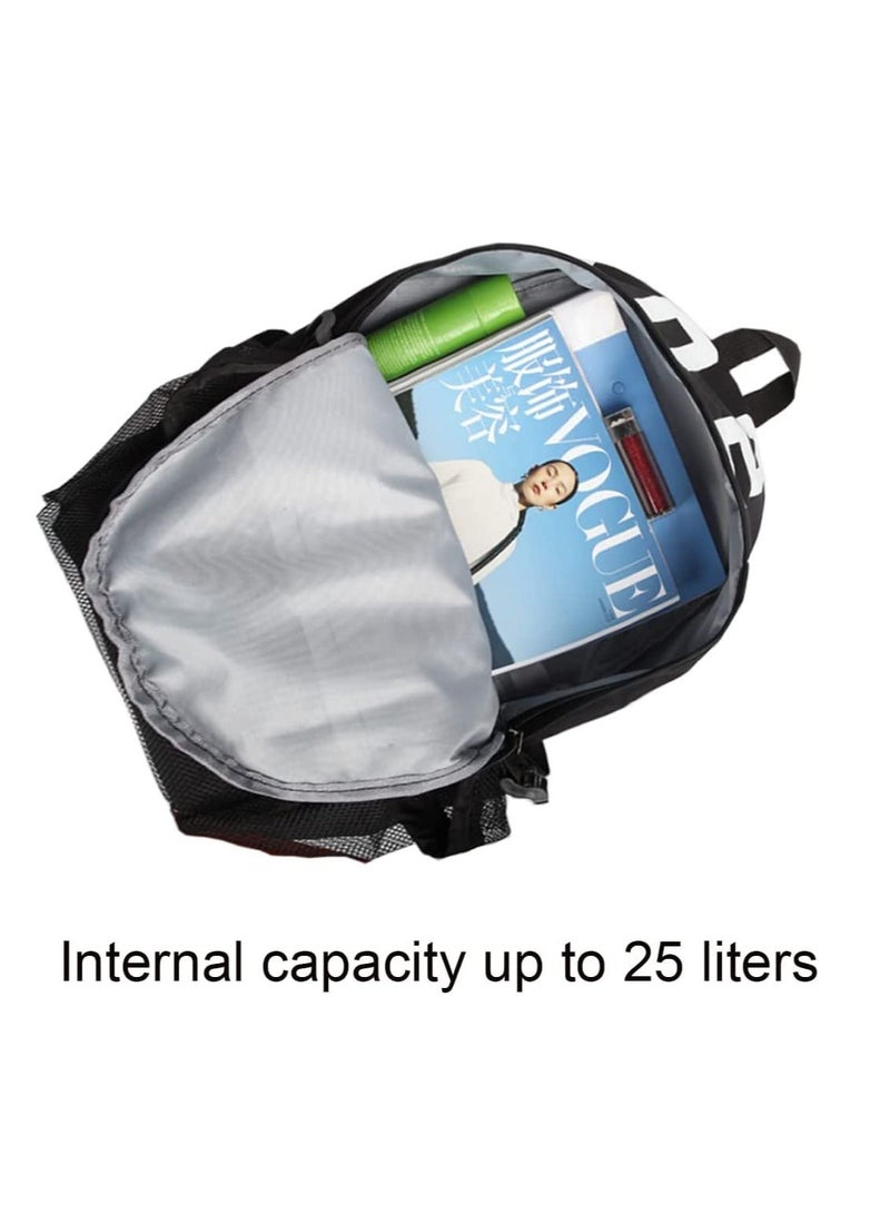 Generic Basketball Backpack, Youth Football Bag,  Large Sports Bag With Ball Compartment for Men Women Boys Girls, Basketball, Soccer, Volleyball, Rugby Unisex Sports Backpack (Black) - Image 3