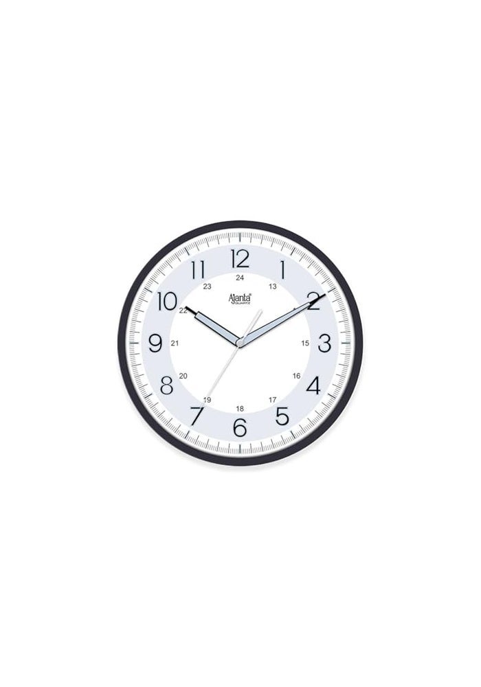 Ajanta Night Glow Radium Analog Wall Clock – Black Plastic Frame, 12.2 Inch | Glow-in-the-Dark Numerals | Accurate Timekeeping | Ideal for Bedroom, Kitchen, Living Room & Office - Image 2