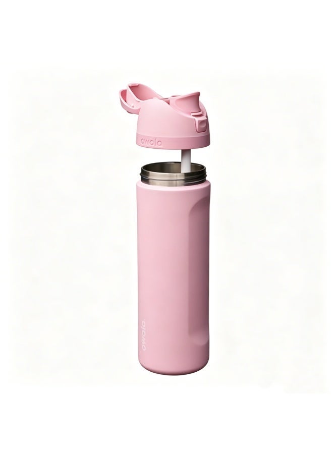 Owala 24oz Stainless Steel FreeSip Water Bottle Rose Quartz - Image 2