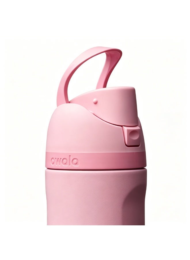 Owala 24oz Stainless Steel FreeSip Water Bottle Rose Quartz - Image 4