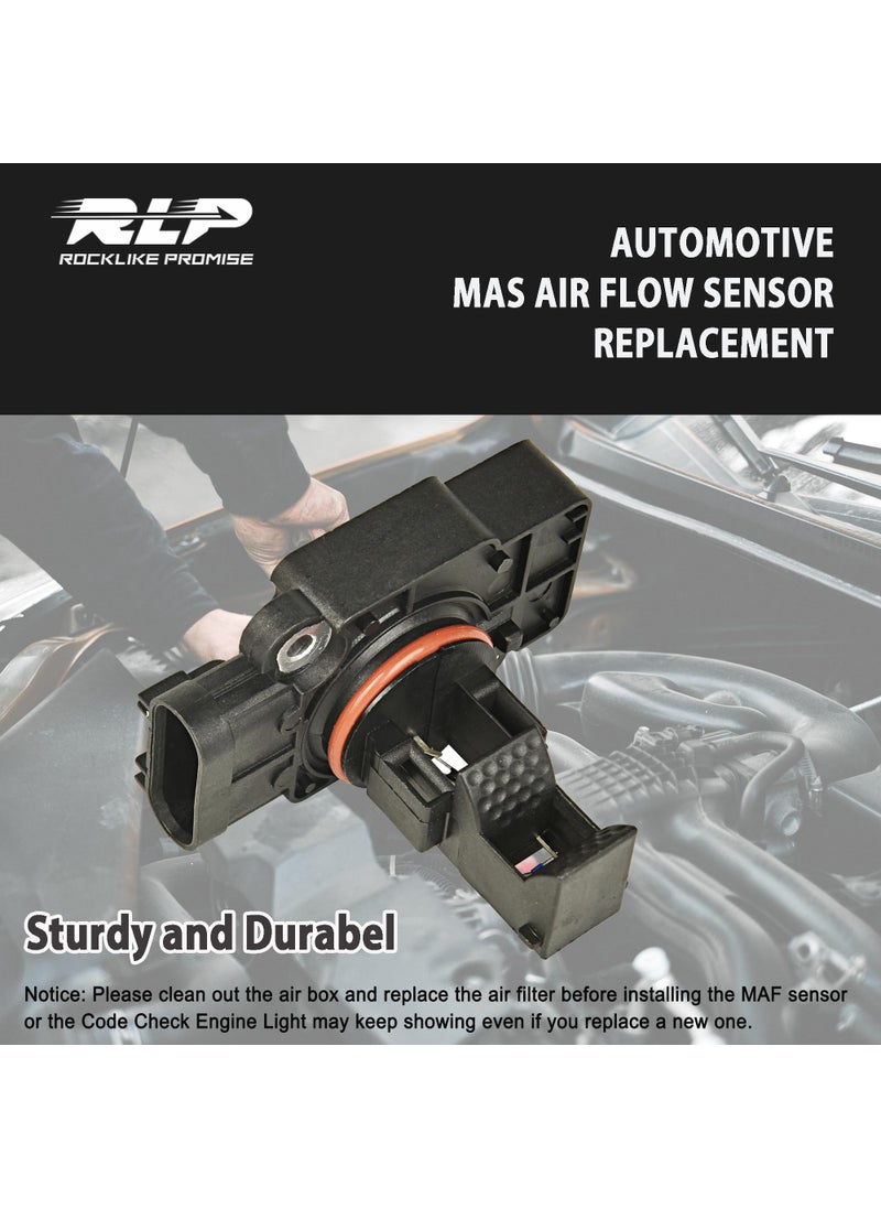 RLP Mass Air Flow Sensor MAF Sensor Compatible with Cadillac CTS Escalade Chevy Avalanche Silverado Suburban Tahoe GMC Sierra Yukon XL 1500 2500 Replaces 10393948 23256991  - Image 4