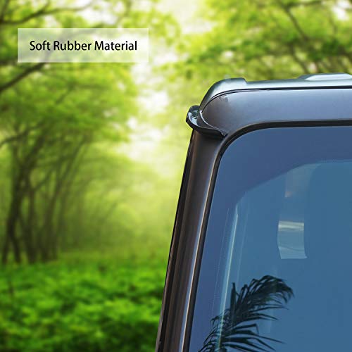 JVMA Hardtop Rain Gutter Extensions Rooftop Rain Deflector, for Jeep Wrangler JK JKU 2008-2017 Exterior Accessories (Patented) Black - Image 4